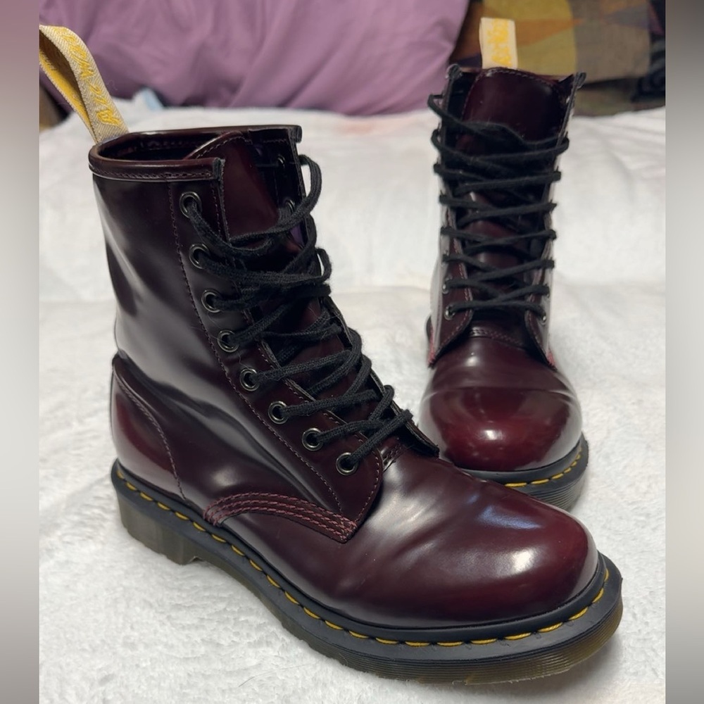 Dr. Martens Women's burgundy Boots